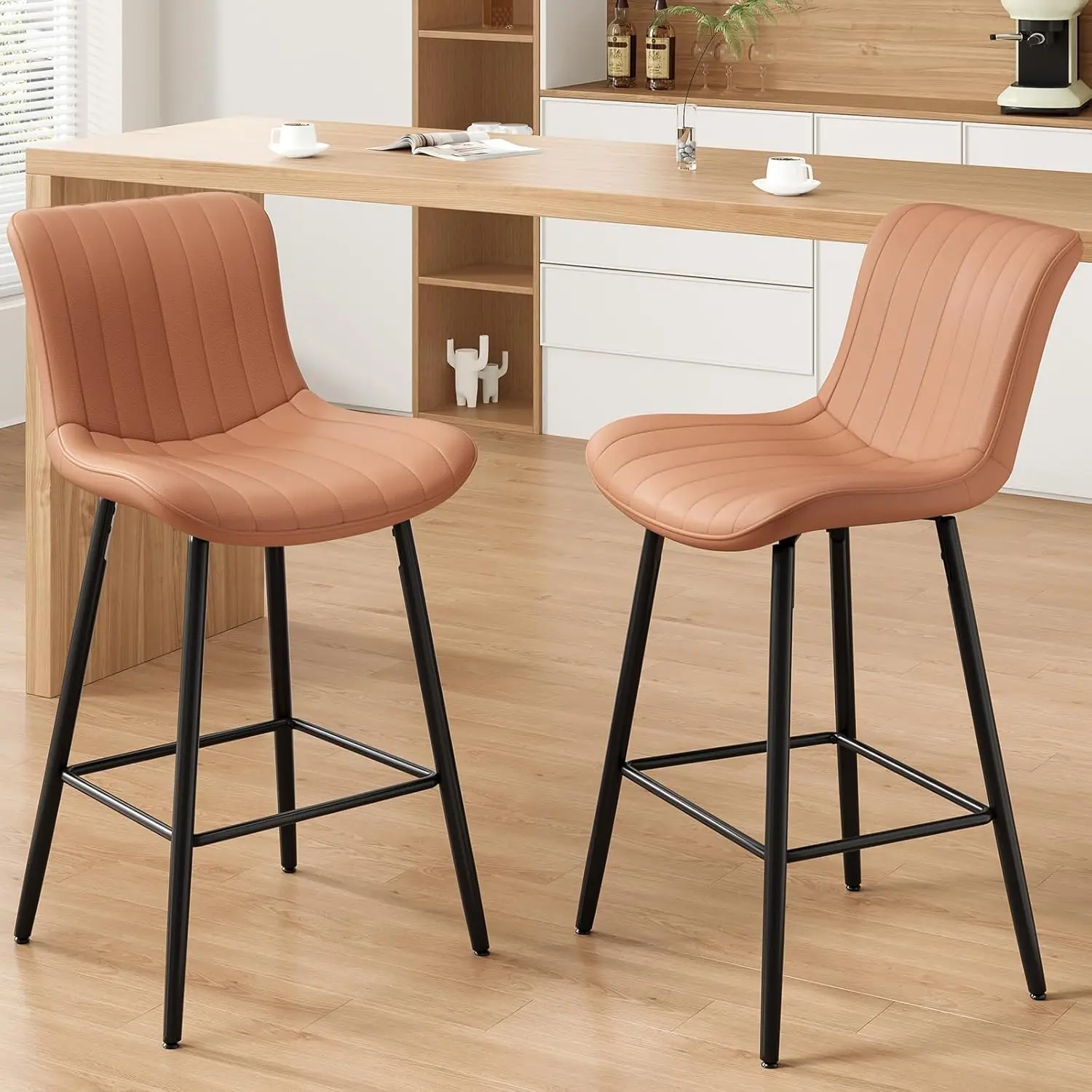 26 H Counter Stools Set Of 2, Faux Leather Barstool Modern Counter Chair, Counter Height Bar Stools, Counter Height Stools
26 H Counter Stools Set Of 2, Faux Leather Barstool Modern Counter Chair, Counter Height Bar Stools, Counter Height Stools