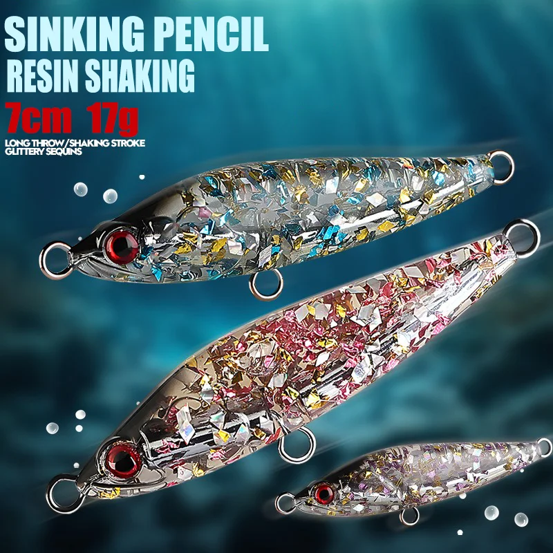 Новая тонущая приманка-карандаш для рыбалки 2026 года, 7 см, 17 г, из смолы, для джиггинга, с лазерным отражением, искусственная жесткая приманка без крючка, без оснастки
Новая тонущая приманка-карандаш для рыбалки 2026 года, 7 см, 17 г, из смолы, для джиггинга, с лазерным отражением, искусственная жесткая приманка без крючка, без оснастки
