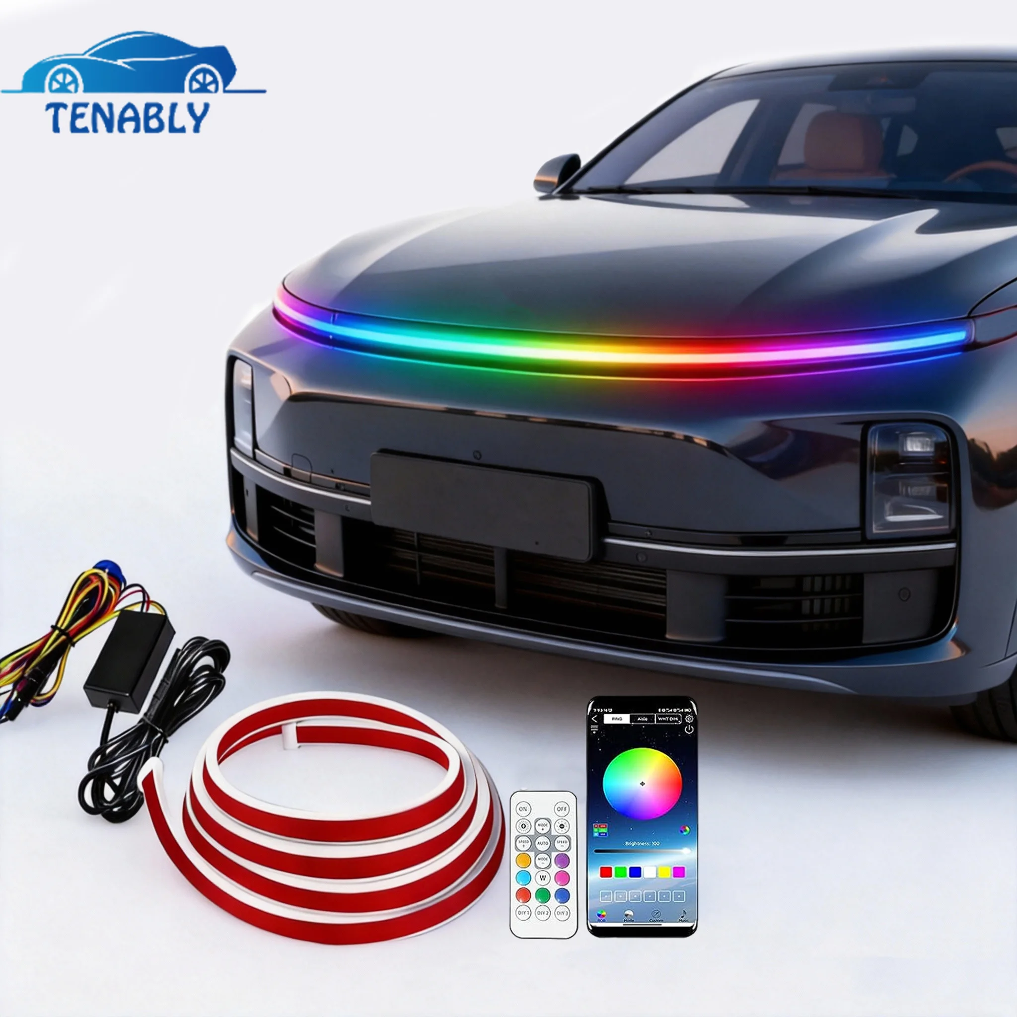 Светодиодные дневные ходовые огни (ДХО) с последовательным включением и функцией указателя поворота, управляемые через приложение, для автомобилей и внедорожников
Светодиодные дневные ходовые огни (ДХО) с последовательным включением и функцией указателя поворота, управляемые через приложение, для автомобилей и внедорожников