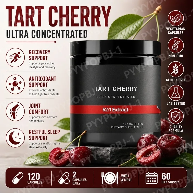Cherry Capsules Ultra High Potency 52:1 Extract - Highly Concentrated - Third-Party Lab Tested for Purity & Quality
Cherry Capsules Ultra High Potency 52:1 Extract - Highly Concentrated - Third-Party Lab Tested for Purity & Quality
