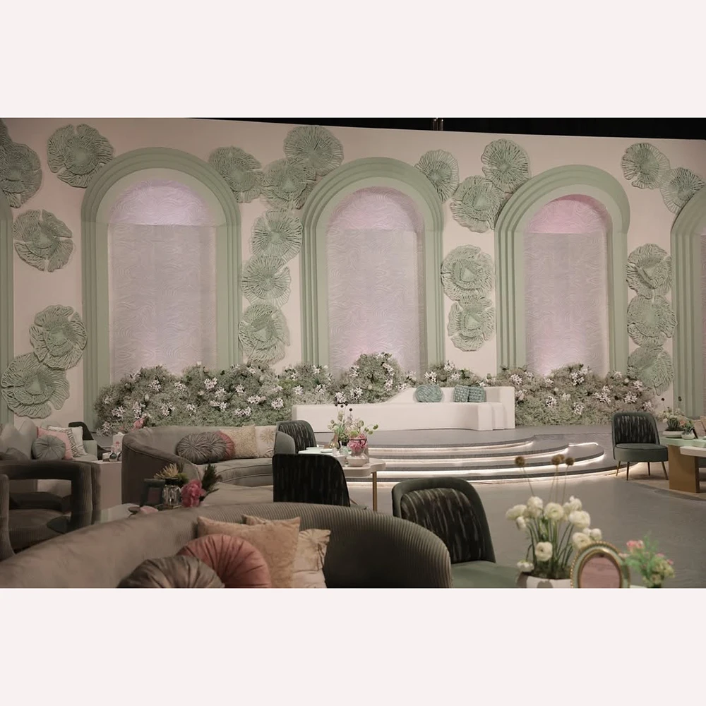 FSDKX Large Wedding Pvc Arch Stage Background Flower Panel White Acrylic Backdrop for Events
FSDKX Large Wedding Pvc Arch Stage Background Flower Panel White Acrylic Backdrop for Events