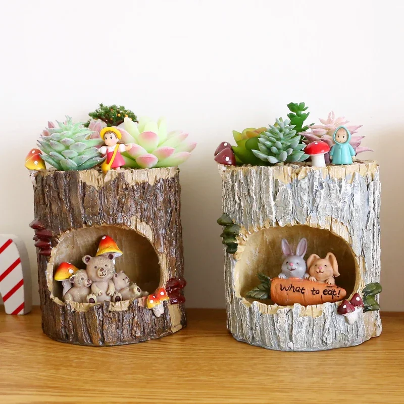 Creative Tree House Animals Flower Pots for Succulents Plants Decorative Planters Fairy Garden Container Home Desktop Decoration
Creative Tree House Animals Flower Pots for Succulents Plants Decorative Planters Fairy Garden Container Home Desktop Decoration