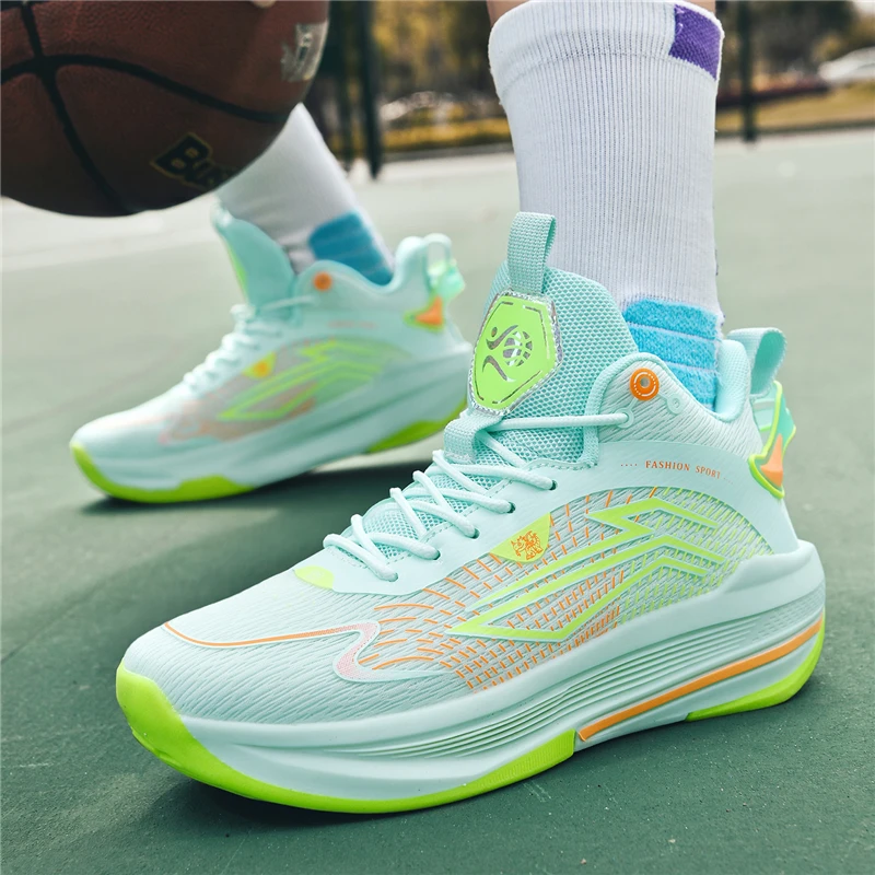 Men Basketball Shoes Light Unisex Breathable Athletic Women Unisex Outdoor Sports Shoes Non-slip Trainer High Quality Sneakers
Men Basketball Shoes Light Unisex Breathable Athletic Women Unisex Outdoor Sports Shoes Non-slip Trainer High Quality Sneakers