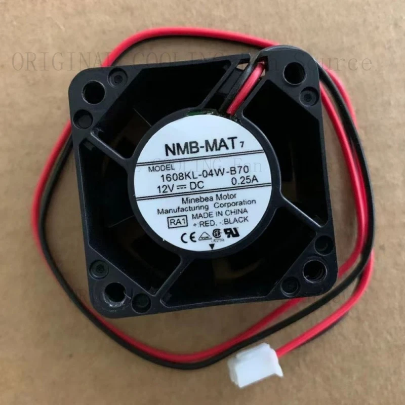 H for NMB-MAT 4020 DC 12V 0.25A 1608KL-04W-B70 MODEL 2-wire cooling fan 40*40*20mm
H for NMB-MAT 4020 DC 12V 0.25A 1608KL-04W-B70 MODEL 2-wire cooling fan 40*40*20mm