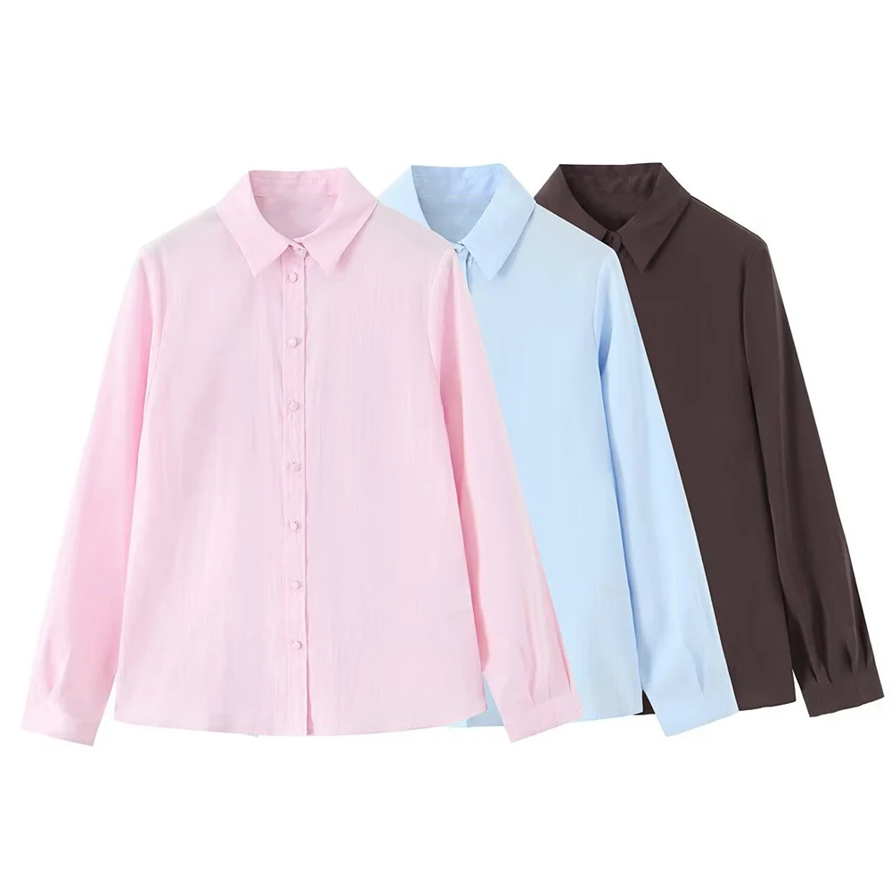 Новый женский продукт, простая повседневная однобортная рубашка с длинным рукавом и мягким прикосновением
Новый женский продукт, простая повседневная однобортная рубашка с длинным рукавом и мягким прикосновением