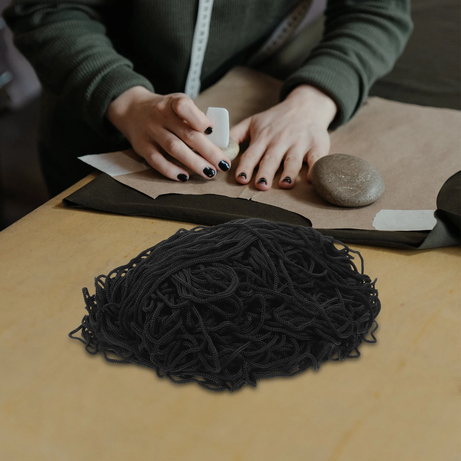 Crafting Rope Braided Nylon Cord Necklace Material DIY Projects Smooth Flexible Black Anklet Jewelry Accessories
Crafting Rope Braided Nylon Cord Necklace Material DIY Projects Smooth Flexible Black Anklet Jewelry Accessories