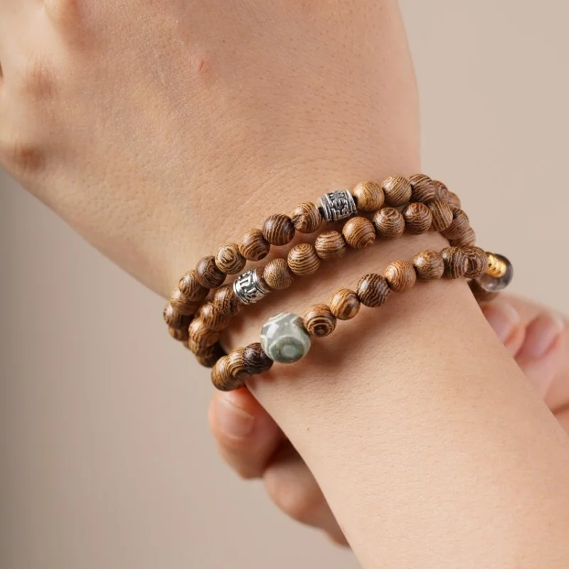Natural Chicken Wing Wood 06 Wooden Bead , Vintage Style for Couples, Men and Women, Multi-loop Agate Bracelet
Natural Chicken Wing Wood 06 Wooden Bead , Vintage Style for Couples, Men and Women, Multi-loop Agate Bracelet