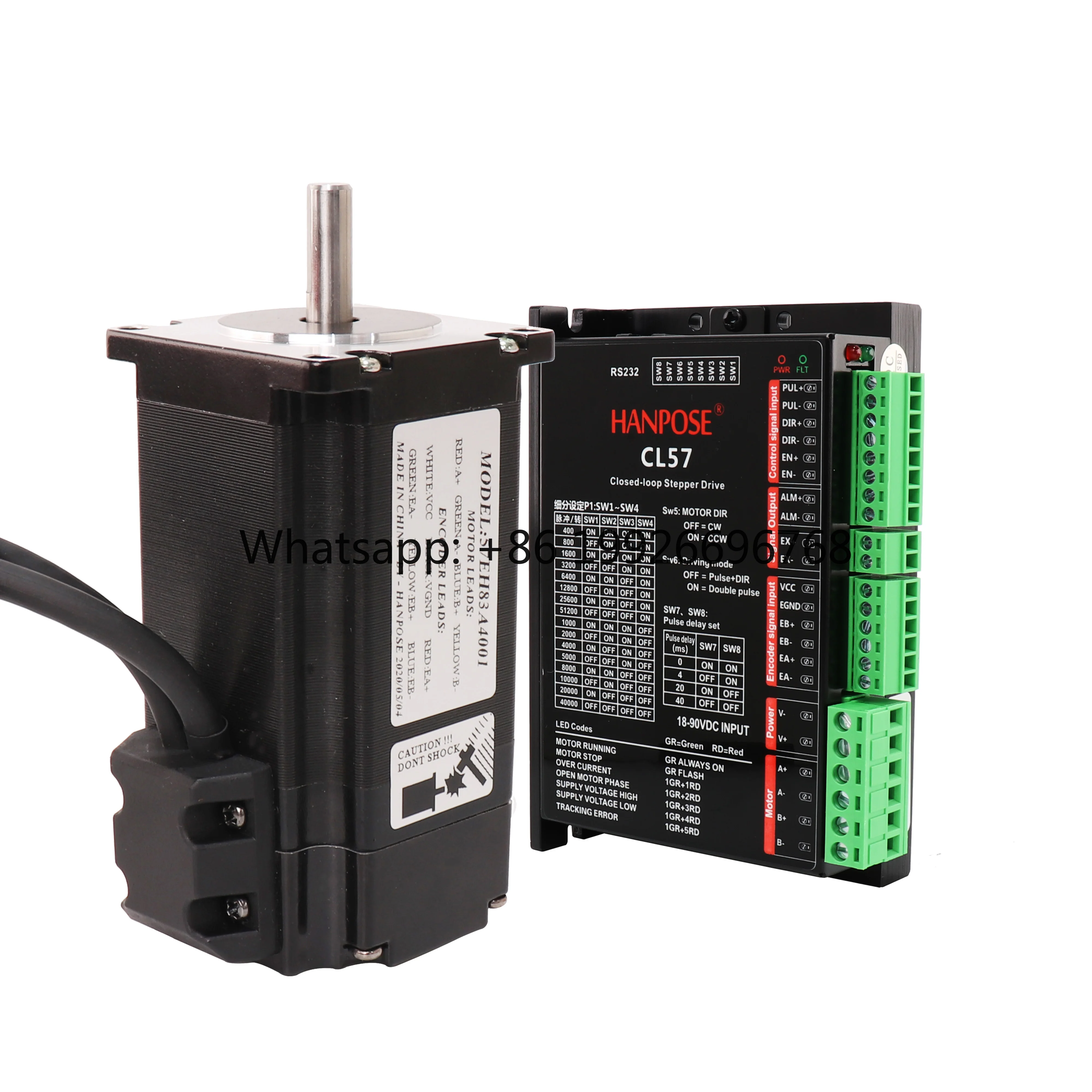 57CME26 57EH83A4001 2.6N.m 2.8A Deslizante 57x83mm with CL57 Driver High Torque Closed Loop Motor Nema 23 Stepper Motor Cnc Kit
57CME26 57EH83A4001 2.6N.m 2.8A Deslizante 57x83mm with CL57 Driver High Torque Closed Loop Motor Nema 23 Stepper Motor Cnc Kit
