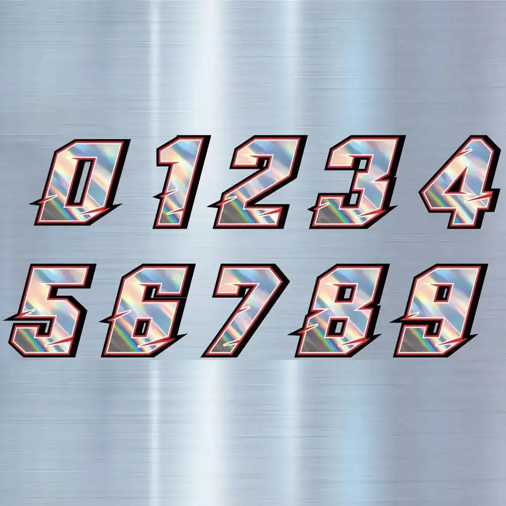 2D Flat Stickers for Motorcycles, Suitable for Tank, Front Fender, And Helmet Decoration, Featuring Numbers 0-9
2D Flat Stickers for Motorcycles, Suitable for Tank, Front Fender, And Helmet Decoration, Featuring Numbers 0-9