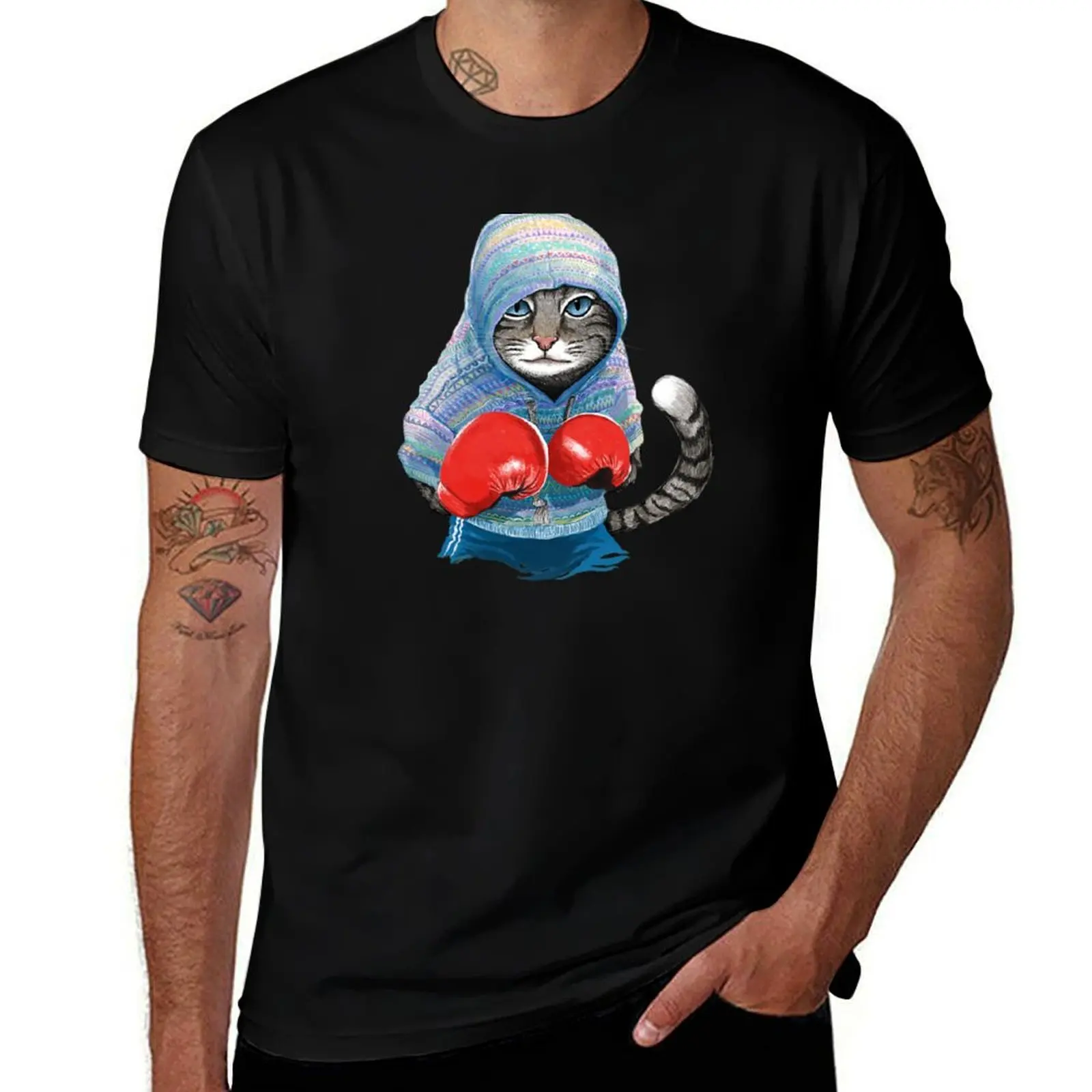 Boxing cat T-Shirt funny gifts basketball graphic tees oversized graphic tee anime figures sweat shirts, men
Boxing cat T-Shirt funny gifts basketball graphic tees oversized graphic tee anime figures sweat shirts, men