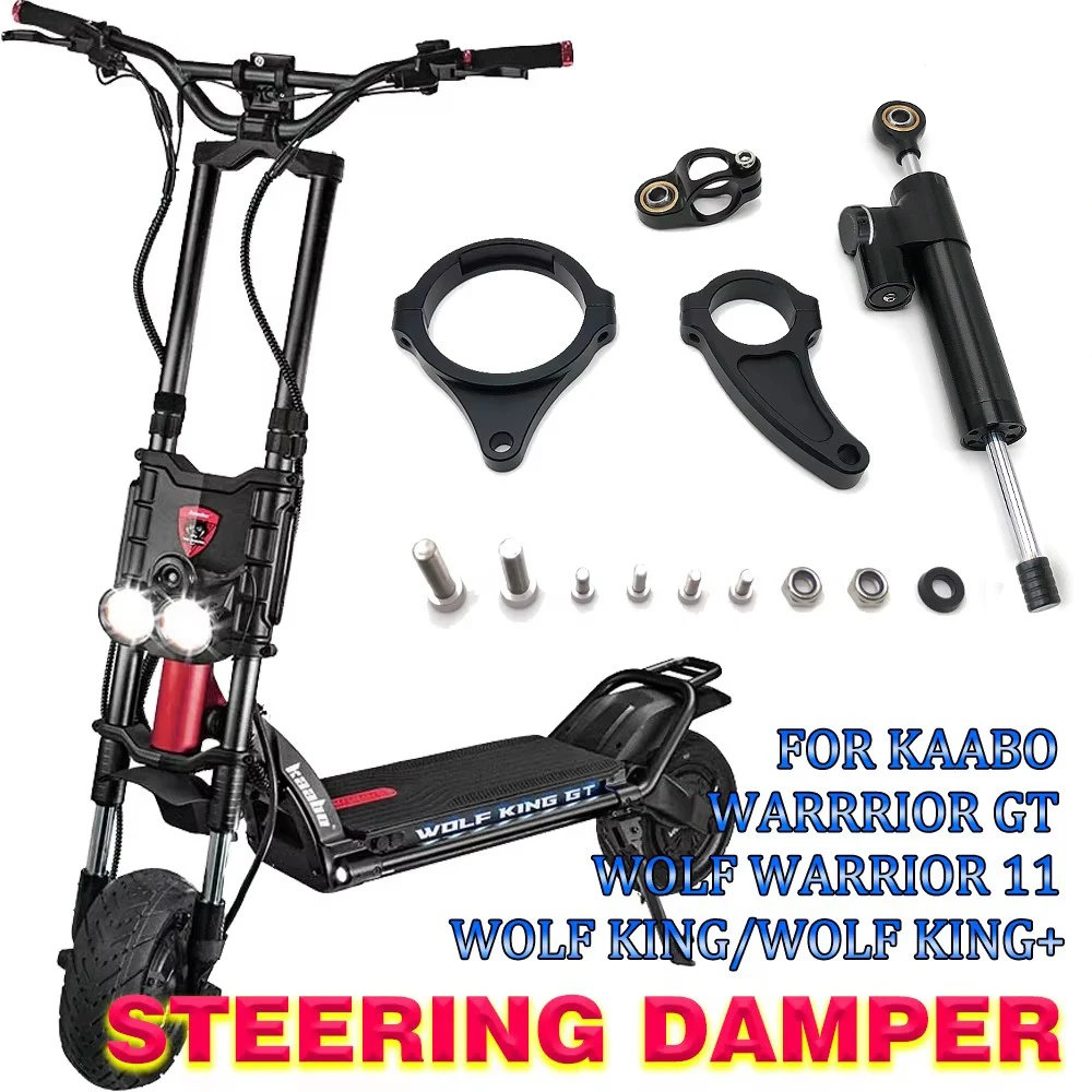 Directional Steering Damper with Bracket For Kaabo Wolf Warrior/Wolf King/Wolf King+/Warrrior GT Electric Scooter Accessories
Directional Steering Damper with Bracket For Kaabo Wolf Warrior/Wolf King/Wolf King+/Warrrior GT Electric Scooter Accessories