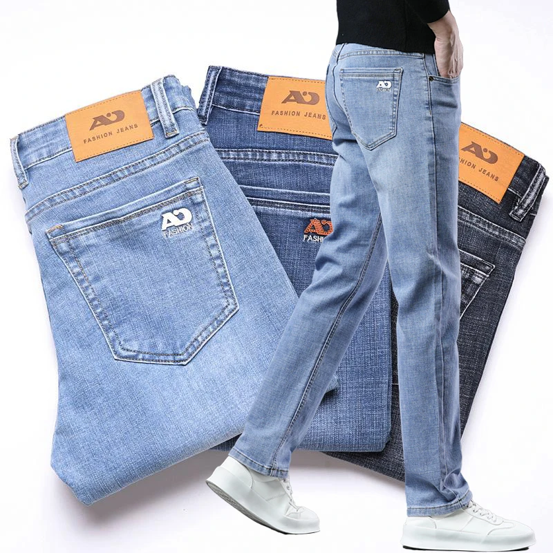2026 Spring Summer Men's Korean Style Washed Denim Jeans Stretch Straight Pants Simple Comfortable Business Casual Trousers
2026 Spring Summer Men's Korean Style Washed Denim Jeans Stretch Straight Pants Simple Comfortable Business Casual Trousers