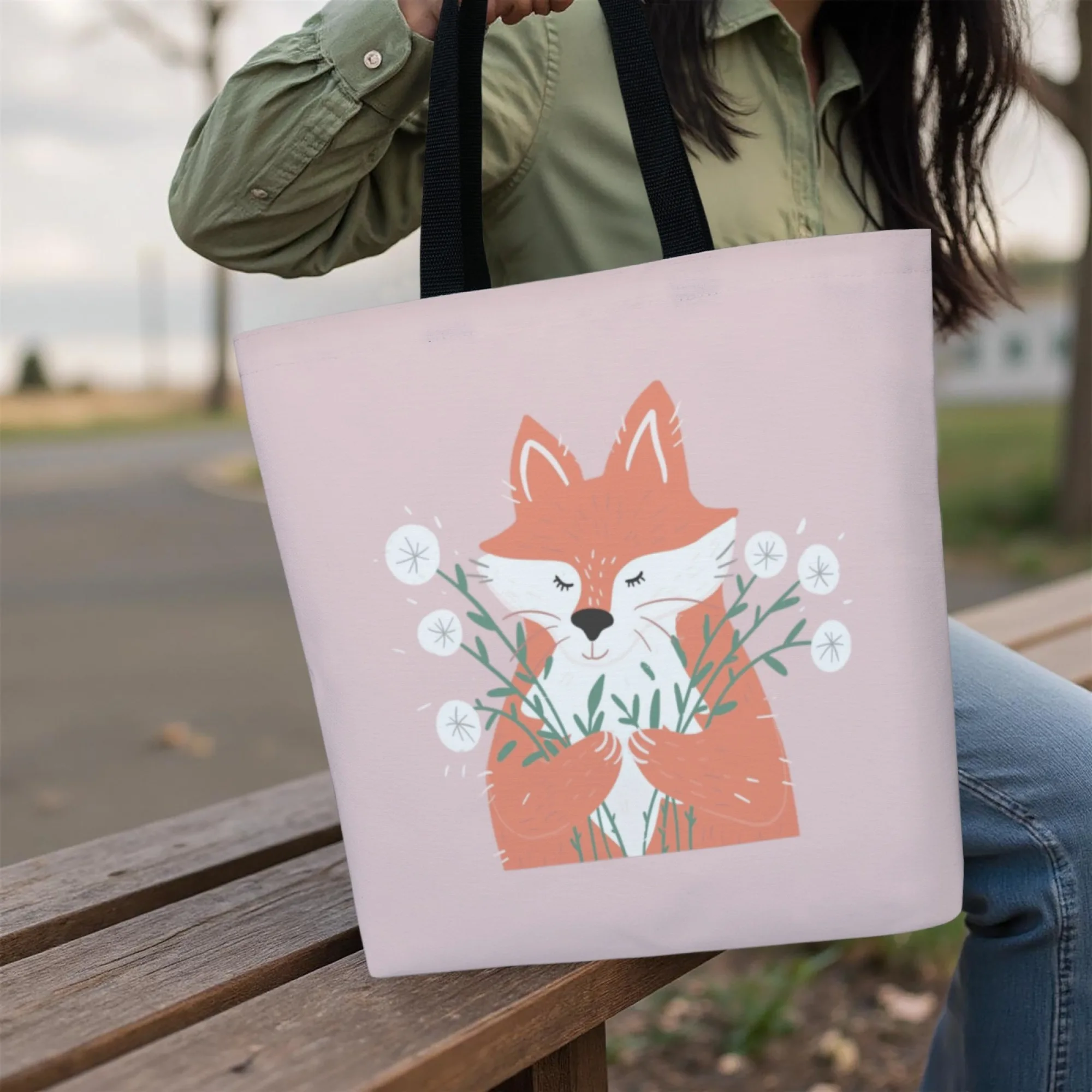 Casual Fox Tote Bag Pink Dandelion Cartoon Animal Shoulder Bag for Women Large Capacity Shopping Bag Handbag for Animal Lovers
Casual Fox Tote Bag Pink Dandelion Cartoon Animal Shoulder Bag for Women Large Capacity Shopping Bag Handbag for Animal Lovers