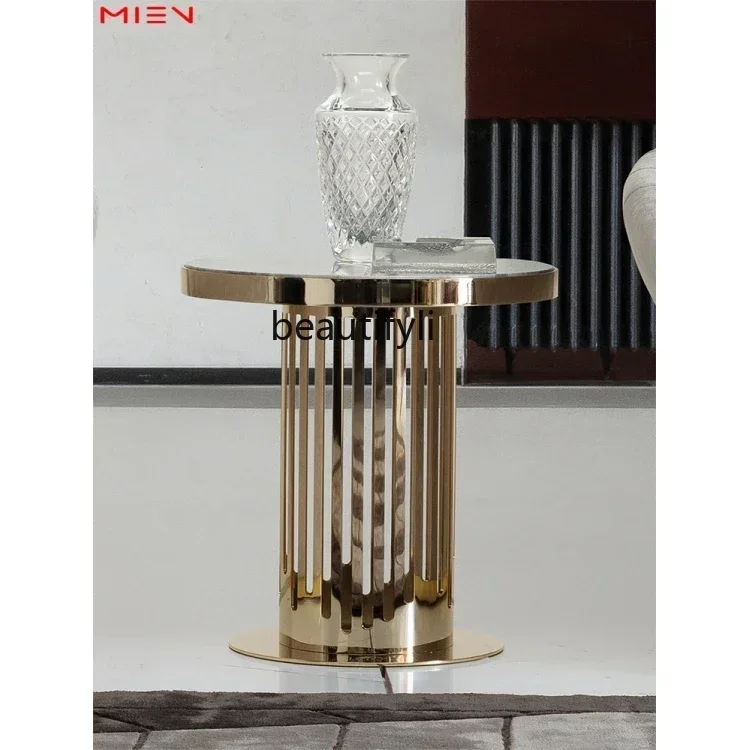 P Light luxury stainless steel metal laser corner few living room blue gold sand marble edge few round
P Light luxury stainless steel metal laser corner few living room blue gold sand marble edge few round