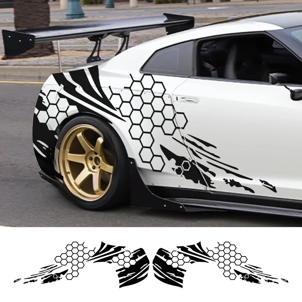 Car Body Side Stickers Honeycomb Graphics Vinyl Film Decor Decals Auto Tuning Accessories Universal for Car SUV Truck Decoration
Car Body Side Stickers Honeycomb Graphics Vinyl Film Decor Decals Auto Tuning Accessories Universal for Car SUV Truck Decoration