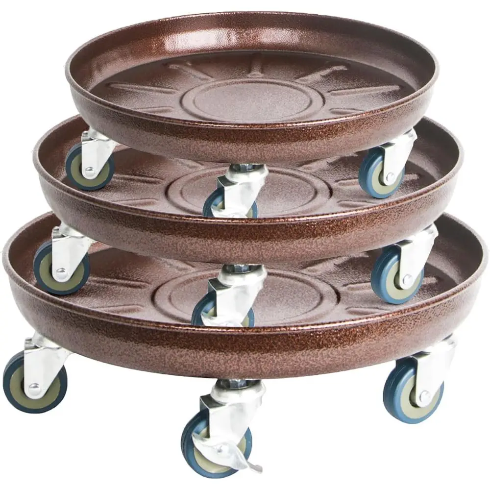 Set of 3 Heavy-Duty Round Plant Caddies, 14, 16, and 20 Rolling Stands with Wheels, Indoor/Outdoor Bronze Plant Dollies
Set of 3 Heavy-Duty Round Plant Caddies, 14, 16, and 20 Rolling Stands with Wheels, Indoor/Outdoor Bronze Plant Dollies