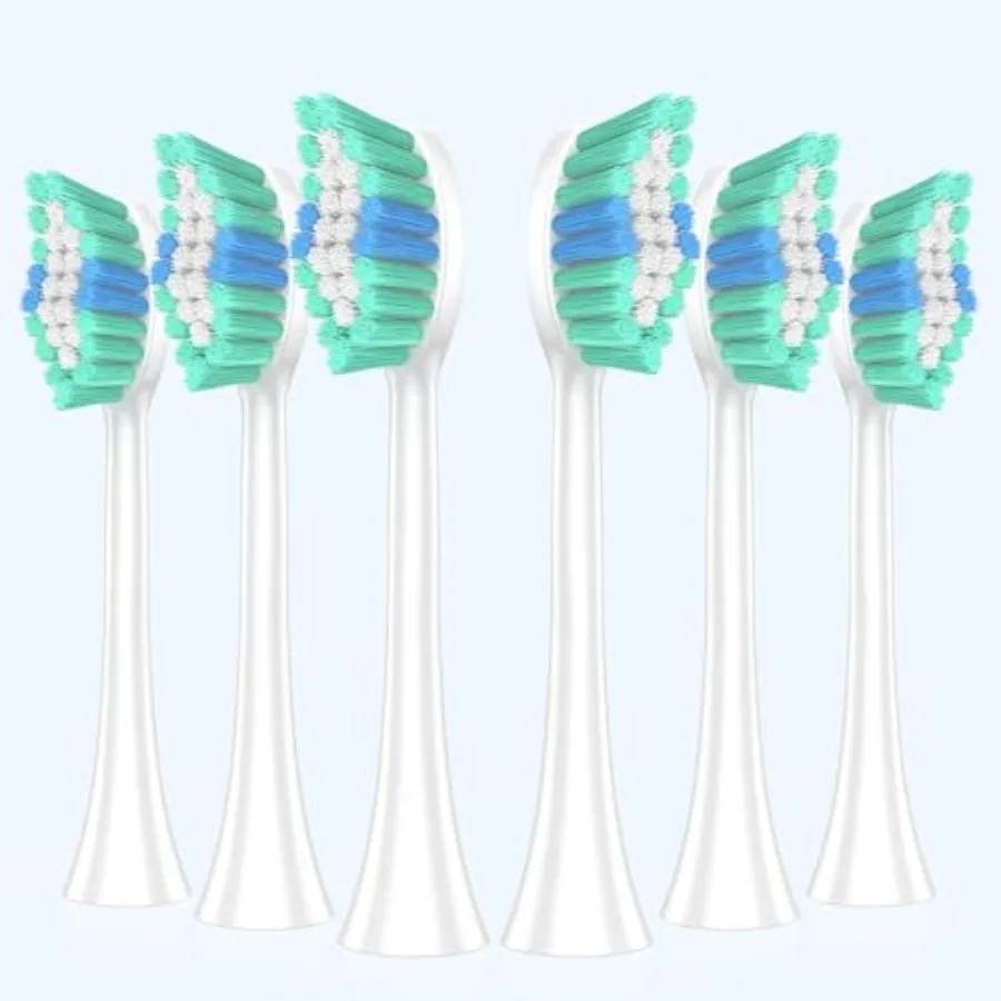 Electric Toothbrush Replacement Heads: Compatible with C40 DY-108Pro,6 Pack with W-Shaped Design
Electric Toothbrush Replacement Heads: Compatible with C40 DY-108Pro,6 Pack with W-Shaped Design