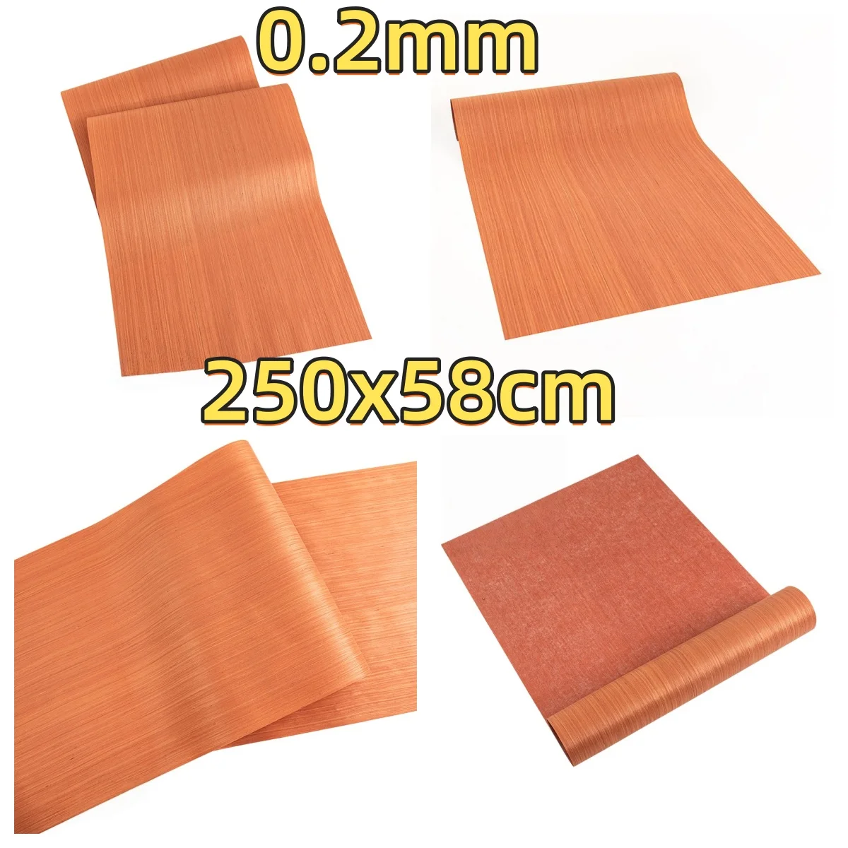 Tech Mahogany Veneer, 0.2mm, 250x58cm, For Album Cover Decoration & Mixed Media Decorative Panels.
Tech Mahogany Veneer, 0.2mm, 250x58cm, For Album Cover Decoration & Mixed Media Decorative Panels.