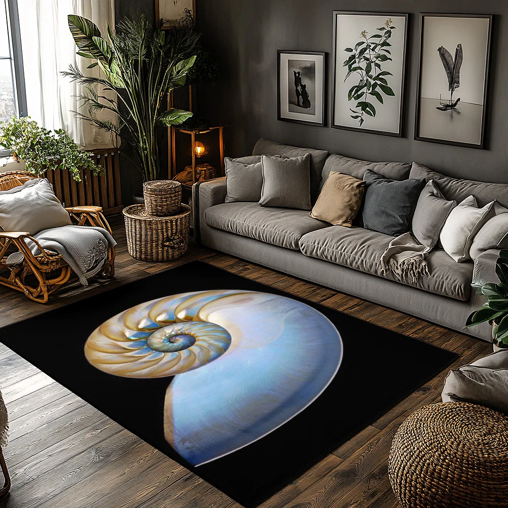 Ковер Tuniu Spiral Nautilus в форме морского лошади, нескользящий напольный коврик для домашнего декора, гостиной, спальни
Ковер Tuniu Spiral Nautilus в форме морского лошади, нескользящий напольный коврик для домашнего декора, гостиной, спальни