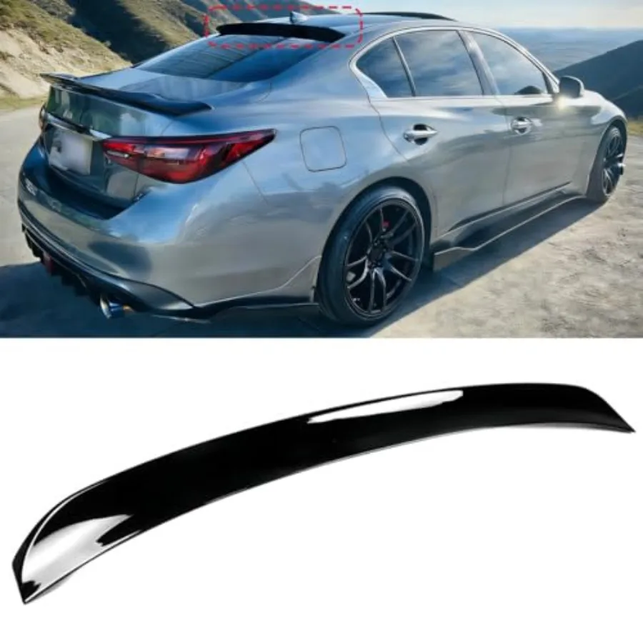 Roof Window Spoiler Compatible with Infiniti Q50 2014-2024 Gloss Black Rear Top Wing Fits for All Models Sedan 4-Door
Roof Window Spoiler Compatible with Infiniti Q50 2014-2024 Gloss Black Rear Top Wing Fits for All Models Sedan 4-Door