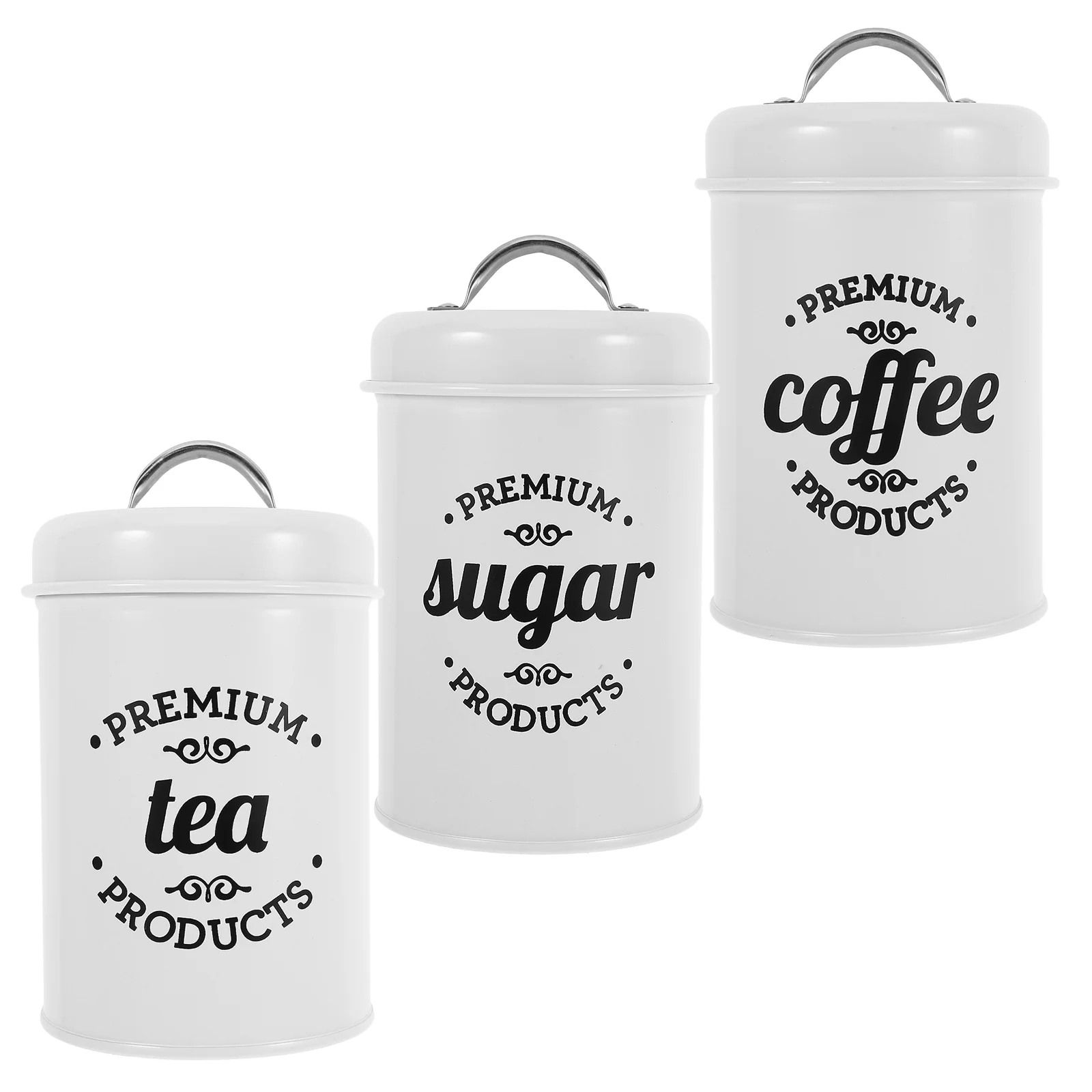 European Airtight Storage Canisters 3 Sets Iron Tin Coffee Candy Snack Kitchen countertop organizer material elegant
European Airtight Storage Canisters 3 Sets Iron Tin Coffee Candy Snack Kitchen countertop organizer material elegant