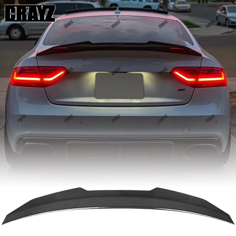 Car Spoiler For Audi A5 B8 B8.5 8TA 8T3 4Door Sportback PSM Style Real Carbon Fiber Material Rear Spoiler Trunk wing 2009-2016
Car Spoiler For Audi A5 B8 B8.5 8TA 8T3 4Door Sportback PSM Style Real Carbon Fiber Material Rear Spoiler Trunk wing 2009-2016