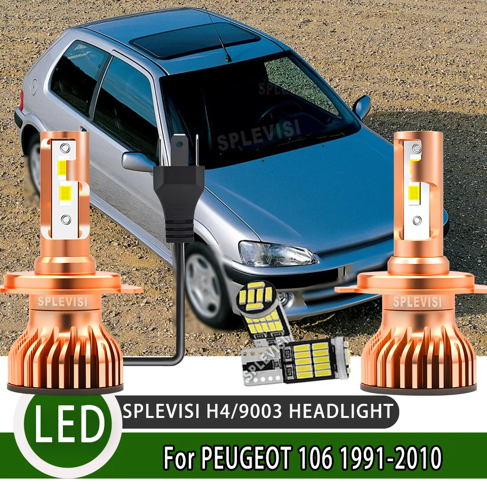 Долговечные и надежные светодиодные фары H4, обеспечивающие освещение на больших расстояниях, для PEUGEOT 106 1991-2010 годов выпуска.
Долговечные и надежные светодиодные фары H4, обеспечивающие освещение на больших расстояниях, для PEUGEOT 106 1991-2010 годов выпуска.