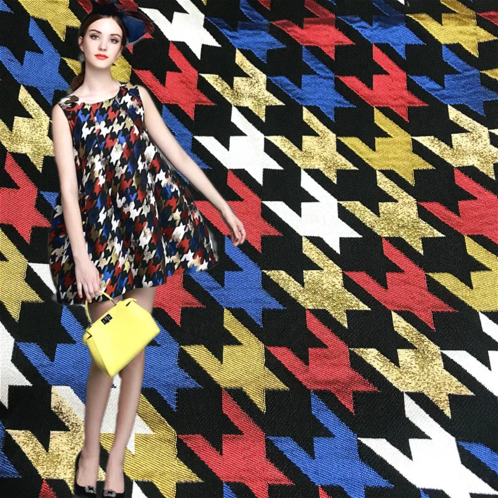 Colorful Jacquard Fashion Fabric for Clothing Dress Pillow Designer Handmade Diy Sewing Material By The Meter Cloth
Colorful Jacquard Fashion Fabric for Clothing Dress Pillow Designer Handmade Diy Sewing Material By The Meter Cloth