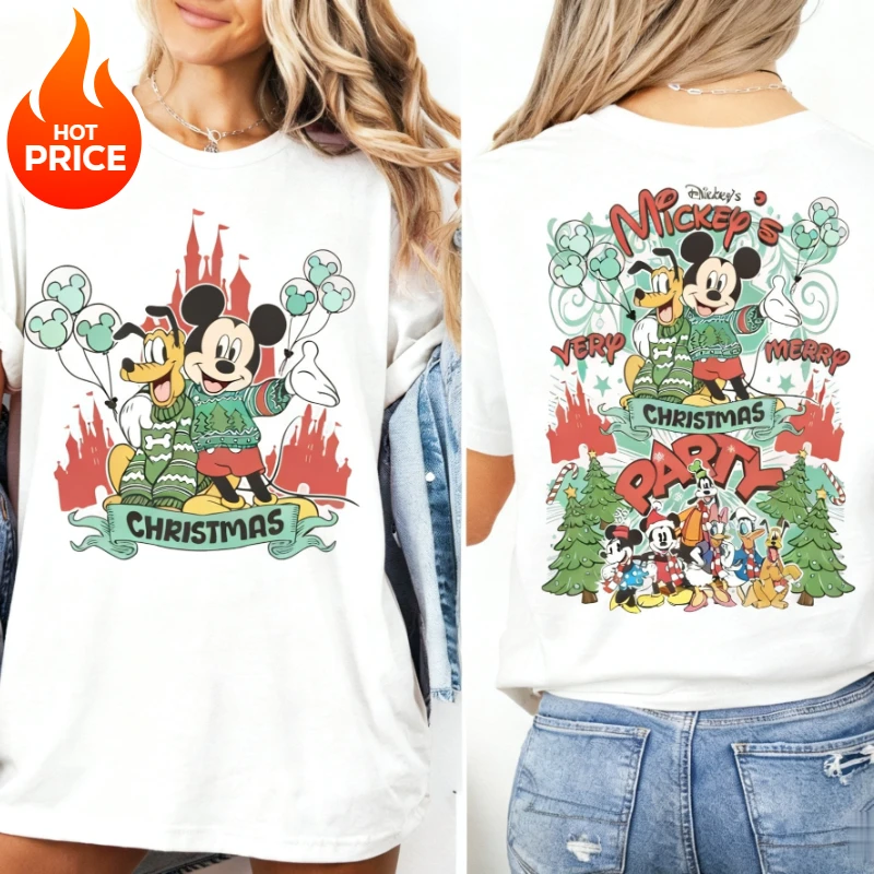 Christmas Disney Mickey Mouse Boy Girl Summer T-shirt Family Parent-child Wear Oversized Casual Men Women Short Sleeve Tee Top
Christmas Disney Mickey Mouse Boy Girl Summer T-shirt Family Parent-child Wear Oversized Casual Men Women Short Sleeve Tee Top