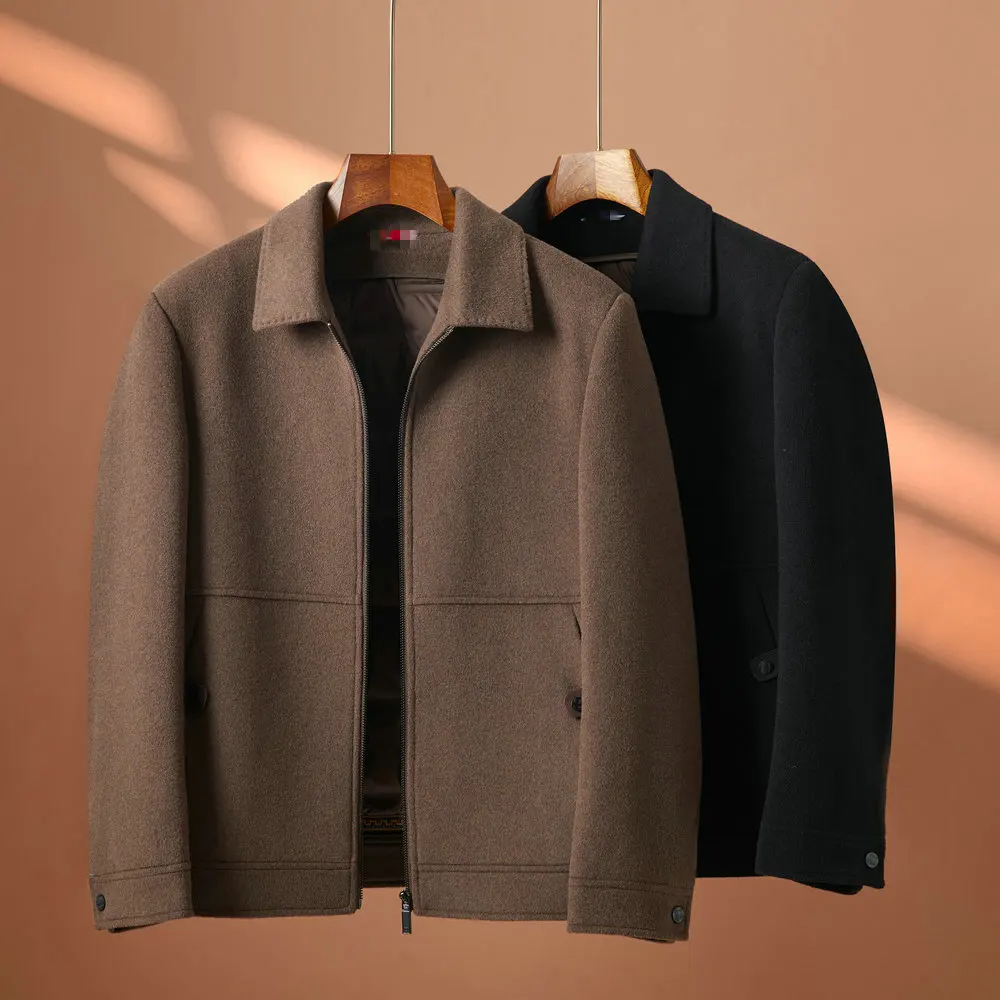 Effortless Men's Woolen Excutive Jacket Black Caramel Office Coat With Dectachable Down Vest Linning Design Workwear Office
Effortless Men's Woolen Excutive Jacket Black Caramel Office Coat With Dectachable Down Vest Linning Design Workwear Office