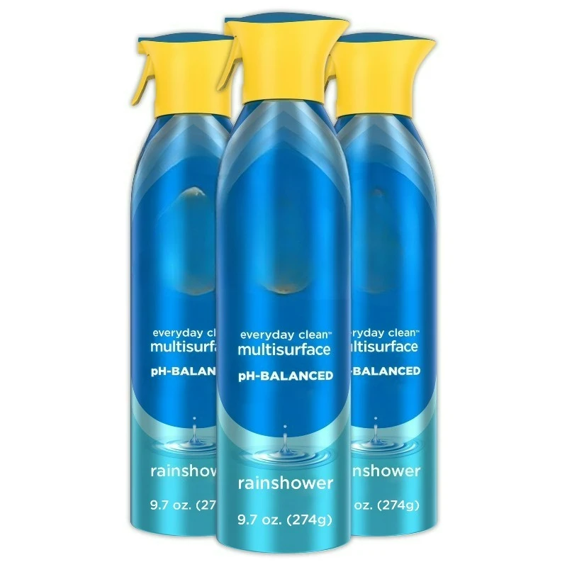 Multisurface Cleaner, Everyday Clean, Aerosol, Rainshower Scent, 9.7 oz, Pack of 3
Multisurface Cleaner, Everyday Clean, Aerosol, Rainshower Scent, 9.7 oz, Pack of 3
