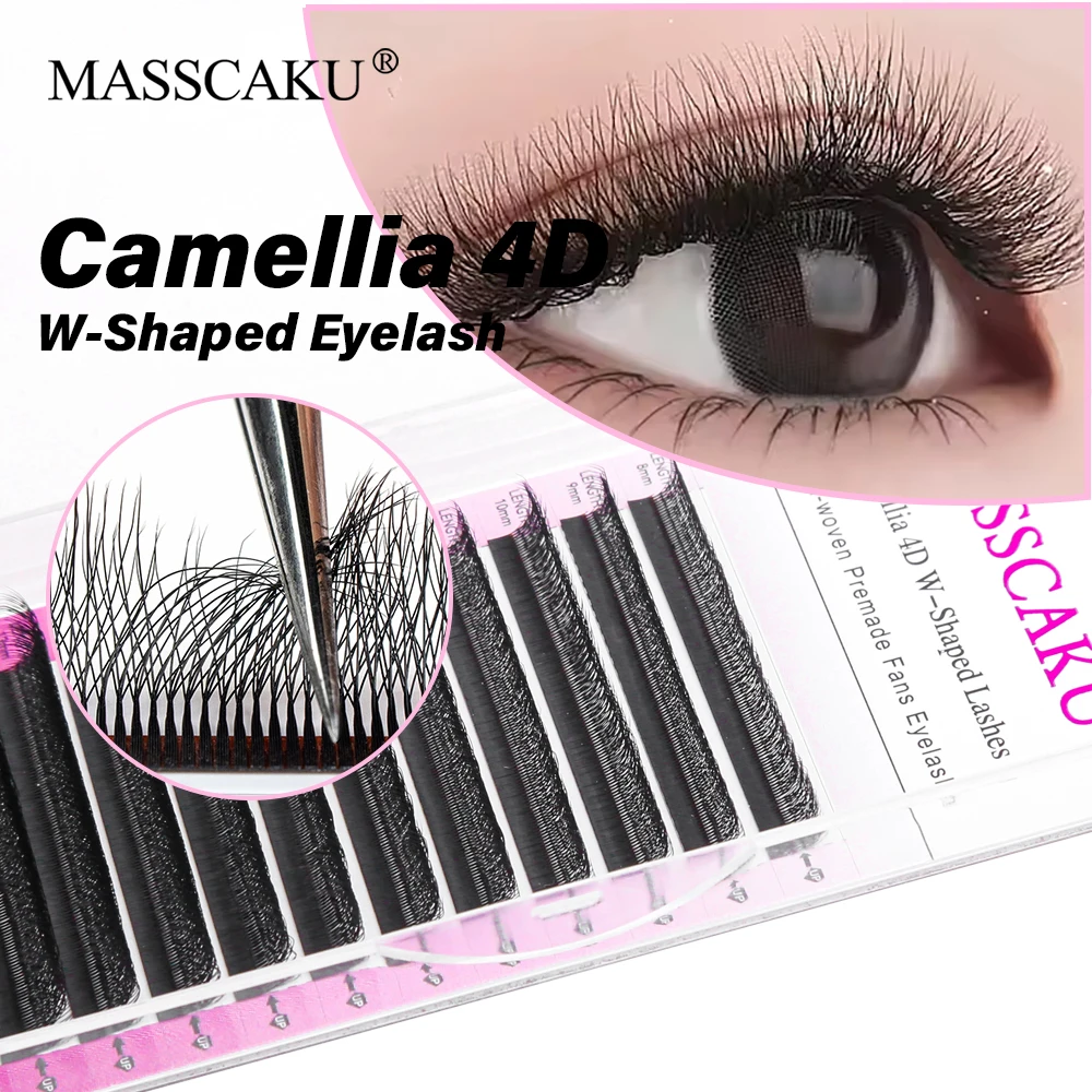 High Quality Camellia 5D W Eyelash C D Curl 8-15mm Mix Professional Lash Waterproof Premade Fan Lashes Extension from MASSCAKU
High Quality Camellia 5D W Eyelash C D Curl 8-15mm Mix Professional Lash Waterproof Premade Fan Lashes Extension from MASSCAKU
