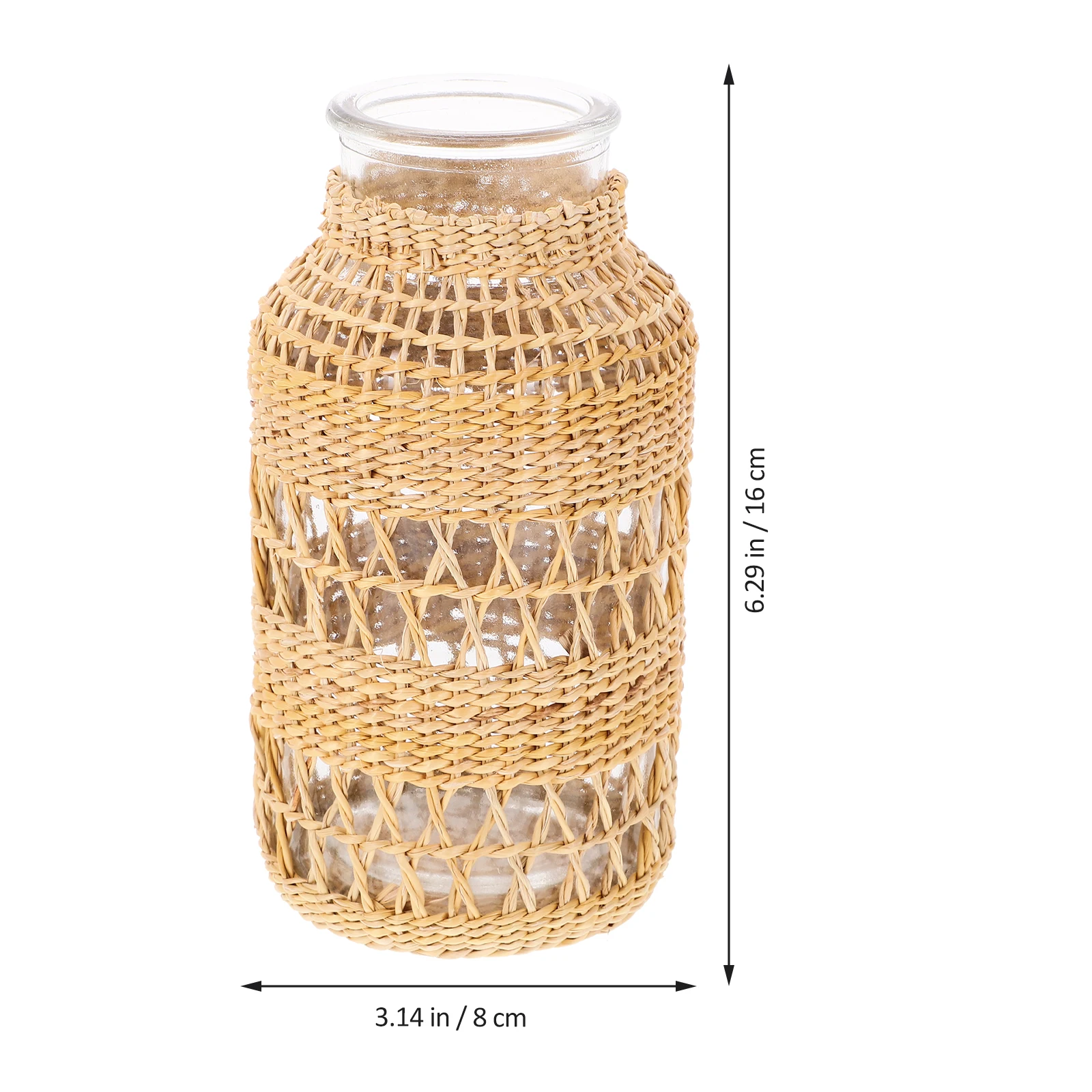 Centerpiece Rattan Glass Vase Aesthetic Flower Home Decor Woven Plant Pots Indoor
Centerpiece Rattan Glass Vase Aesthetic Flower Home Decor Woven Plant Pots Indoor