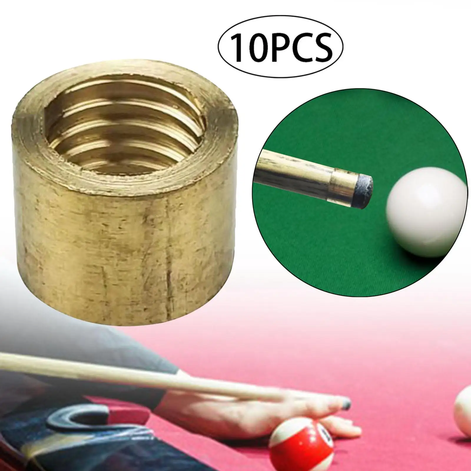 Billiard Stick Repair Ferrule Brass Copper Cue Head Tube Upgrade Accessory for Cue Tip Fixing
Billiard Stick Repair Ferrule Brass Copper Cue Head Tube Upgrade Accessory for Cue Tip Fixing