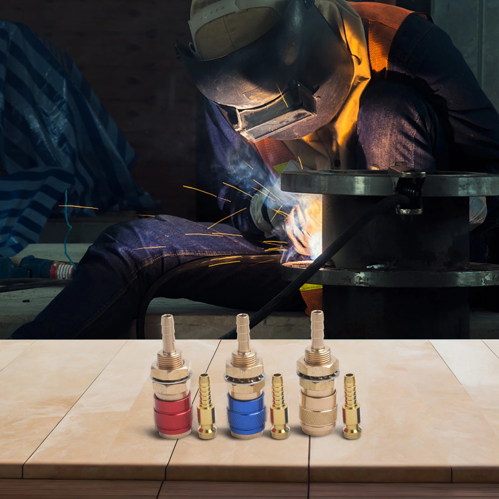 Набор латунных быстроразъемных соединителей для газовых и водных линий диаметром 6 мм для трубок, совместимости с эффективным потоком работы
Набор латунных быстроразъемных соединителей для газовых и водных линий диаметром 6 мм для трубок, совместимости с эффективным потоком работы