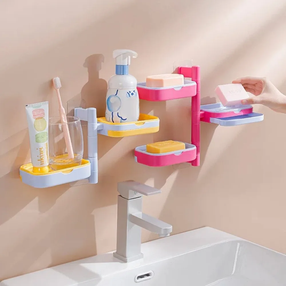 Durable Dopamine Japanese Style Soap Box Plastic Rotatable Soap Storage Rack Waterproof Drainage Soap Rack Bathroom
Durable Dopamine Japanese Style Soap Box Plastic Rotatable Soap Storage Rack Waterproof Drainage Soap Rack Bathroom