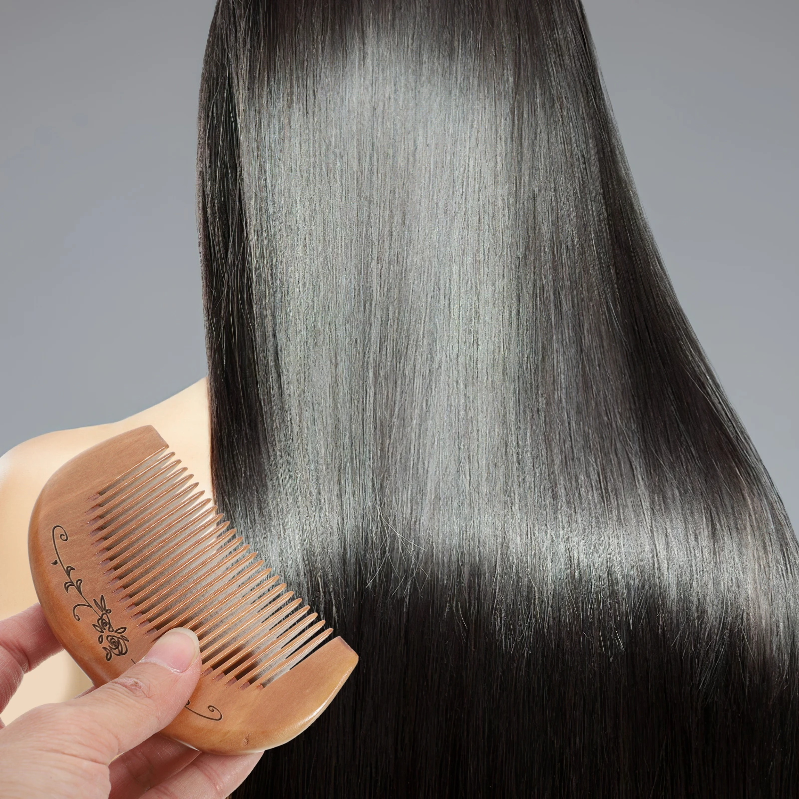 2Pcs 11x5.5x1.5cm Peach Wood Comb Exquisite Anti-Static Carving Design Smooth Teeth Hair Scalp Massage Portable for Women
2Pcs 11x5.5x1.5cm Peach Wood Comb Exquisite Anti-Static Carving Design Smooth Teeth Hair Scalp Massage Portable for Women