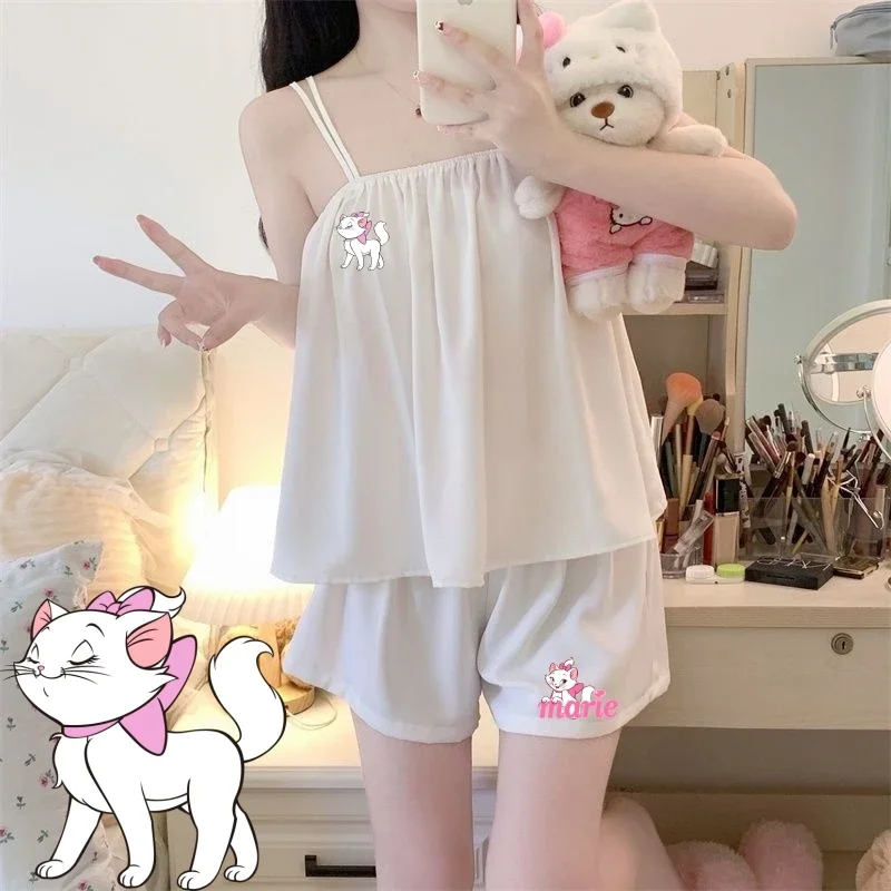 Miniso Marie Cat Pajamas Disney Cartoon Summer Softable White Black Colour Short Pant Homeuse Kawaii Inhome Bedroom Wear Clothes
Miniso Marie Cat Pajamas Disney Cartoon Summer Softable White Black Colour Short Pant Homeuse Kawaii Inhome Bedroom Wear Clothes