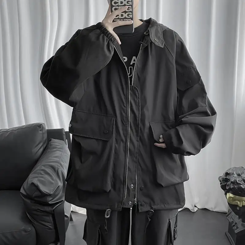 Foufurieux Autumn and Winter Thick Hooded Jacket Men Top Black Streetwear Loose Causal Winter Jacket Fashion Coat Men Clothing
Foufurieux Autumn and Winter Thick Hooded Jacket Men Top Black Streetwear Loose Causal Winter Jacket Fashion Coat Men Clothing