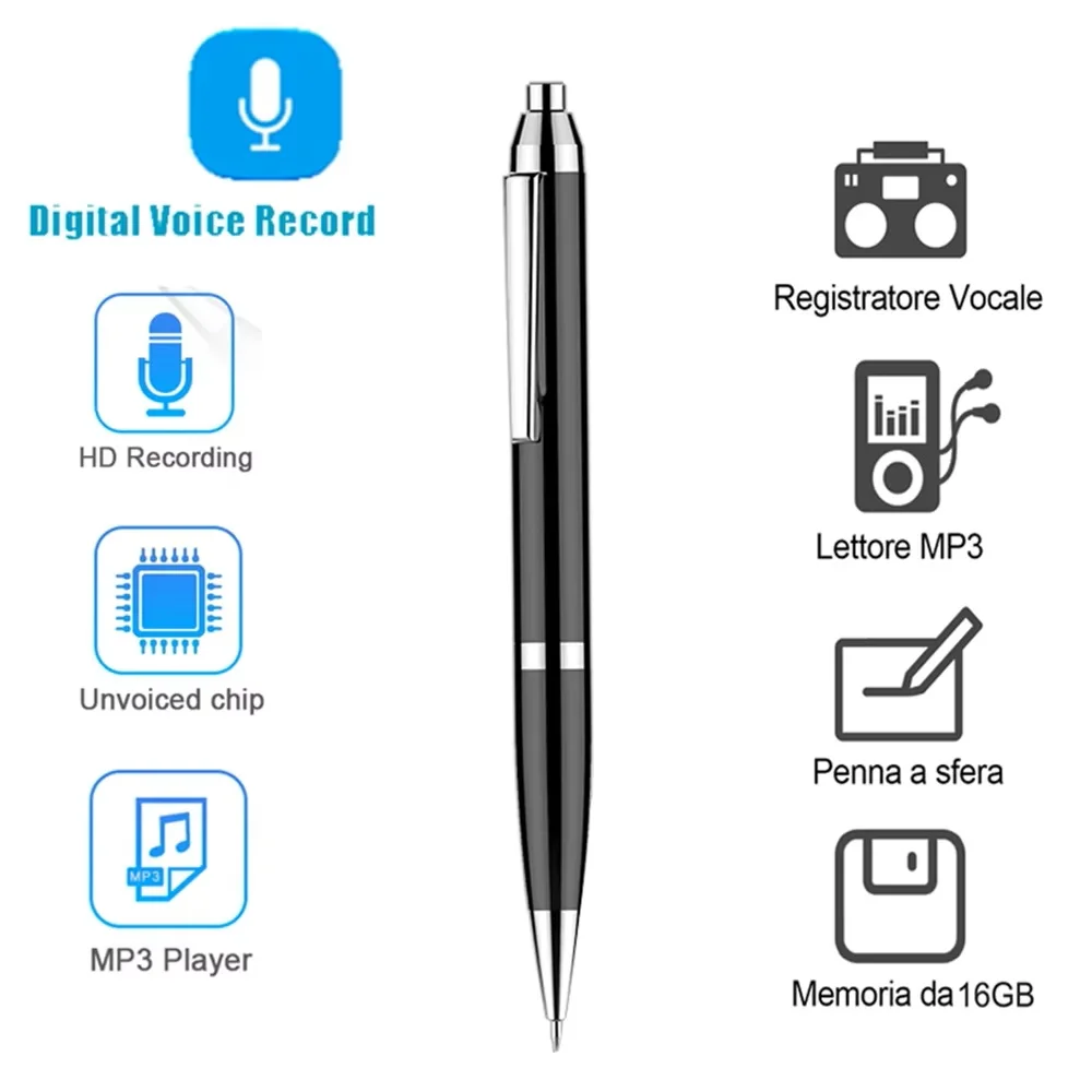 Portable Pen Digital Voice Recorder Noise Reduction Stereo Audio Recording USB Flash Lossless Mp3 Player USB Flash PQ108
Portable Pen Digital Voice Recorder Noise Reduction Stereo Audio Recording USB Flash Lossless Mp3 Player USB Flash PQ108