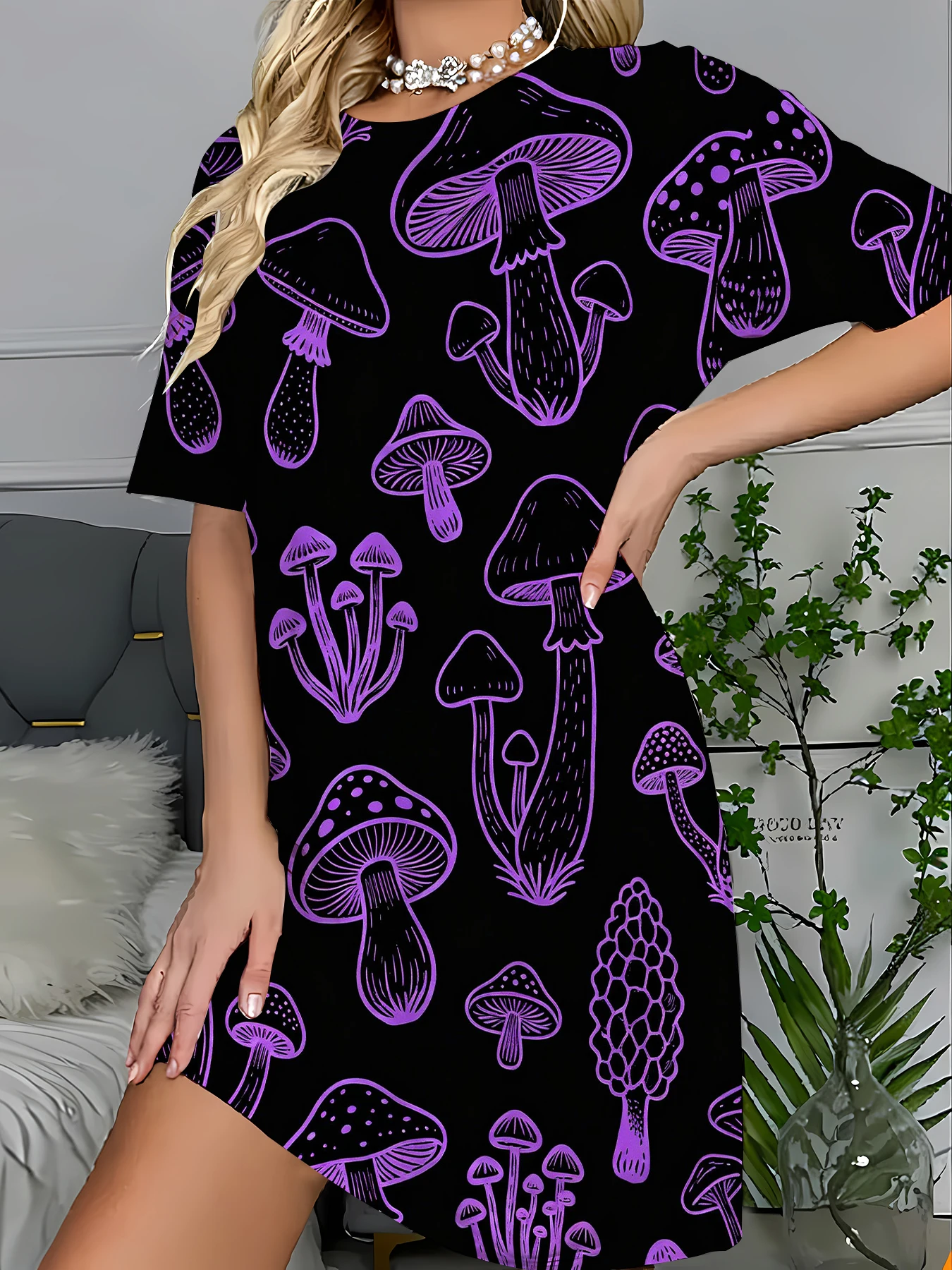 Women's Striped Print Sleep Dress Loose Knit Nightgown Cozy Summer Lounge
Women's Striped Print Sleep Dress Loose Knit Nightgown Cozy Summer Lounge