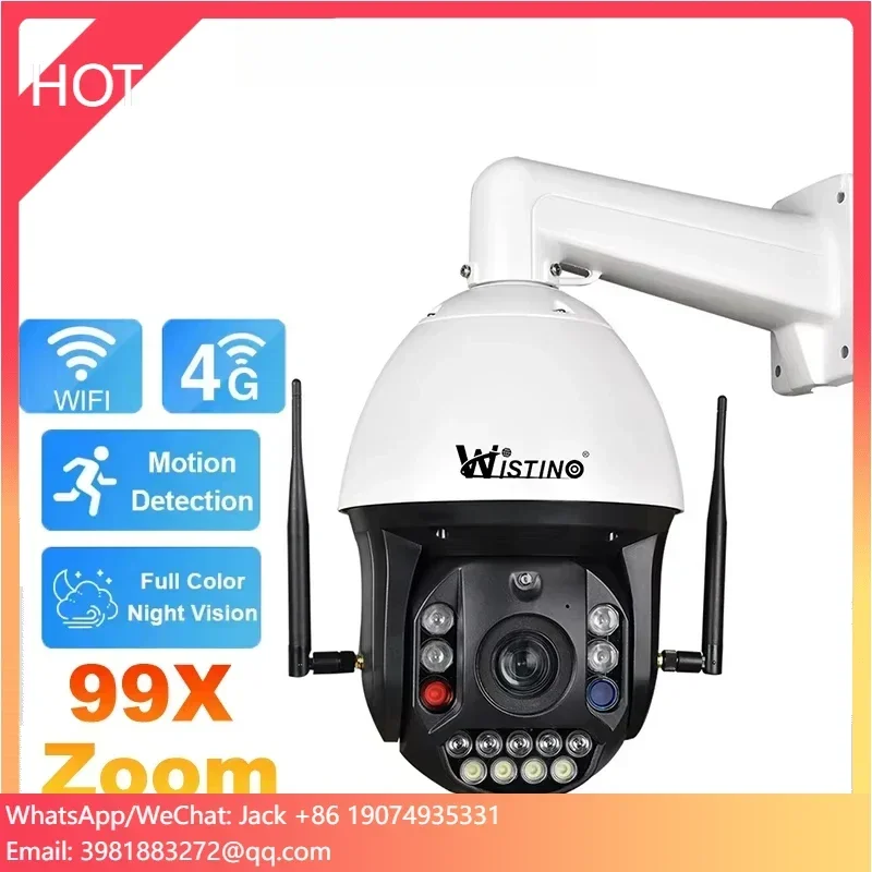 Wistino 4K HD 99X Zoom Network Camera Color Night Vision Red And Blue Light Alarm Cctv Security Camera
Wistino 4K HD 99X Zoom Network Camera Color Night Vision Red And Blue Light Alarm Cctv Security Camera