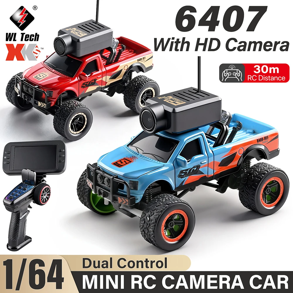 WLtoys 1/64 6407 Автомобильное приложение для камеры с двойным управлением и дисплеем, совместимое с VR-очками
WLtoys 1/64 6407 Автомобильное приложение для камеры с двойным управлением и дисплеем, совместимое с VR-очками