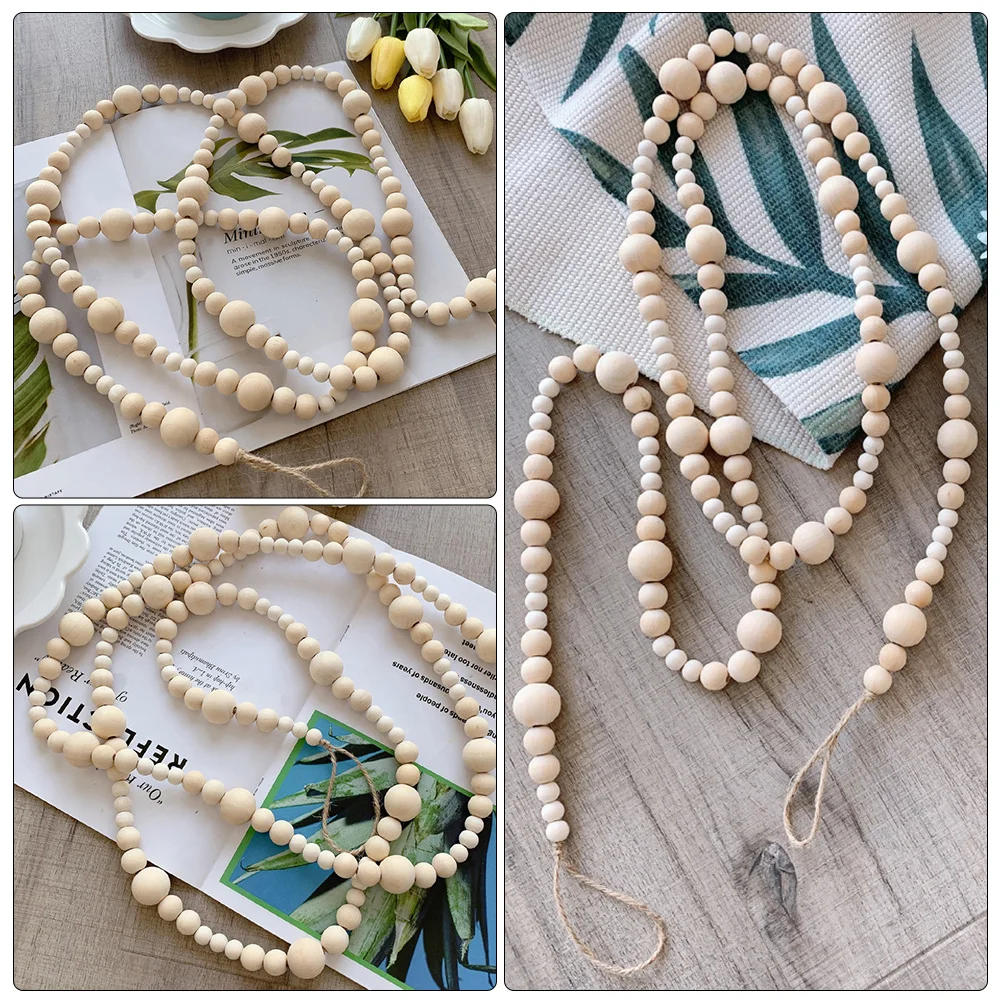 Wooden Bead Hemu Home Decor Hemp Rope Hanging nament Smooth Surface Nordic Style Wall Decor Beaded Wreath
Wooden Bead Hemu Home Decor Hemp Rope Hanging nament Smooth Surface Nordic Style Wall Decor Beaded Wreath