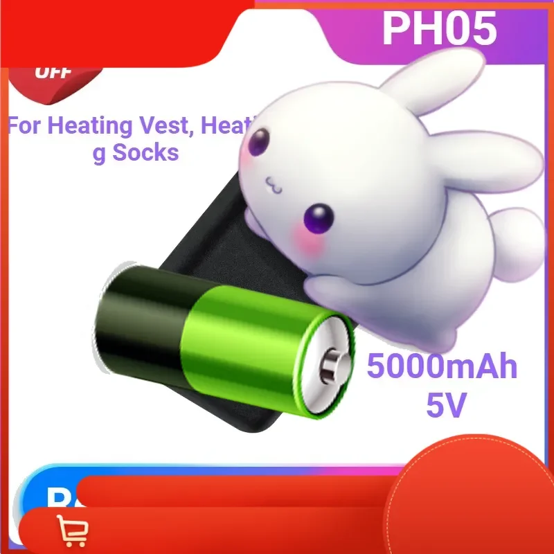 5000mAh Heated Gloves Battery Power Bank Mobile power Rechargeable For Heating Vest Heating Socks Winter outdoor Batteries 5V
5000mAh Heated Gloves Battery Power Bank Mobile power Rechargeable For Heating Vest Heating Socks Winter outdoor Batteries 5V