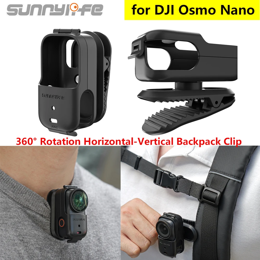 Sunnylife Backpack Clip Holder For DJI Osmo Nano Anti-shake 360 Rotation Clip Clamp Mount for DJI OSMO NANO Camera Accessories
Sunnylife Backpack Clip Holder For DJI Osmo Nano Anti-shake 360 Rotation Clip Clamp Mount for DJI OSMO NANO Camera Accessories