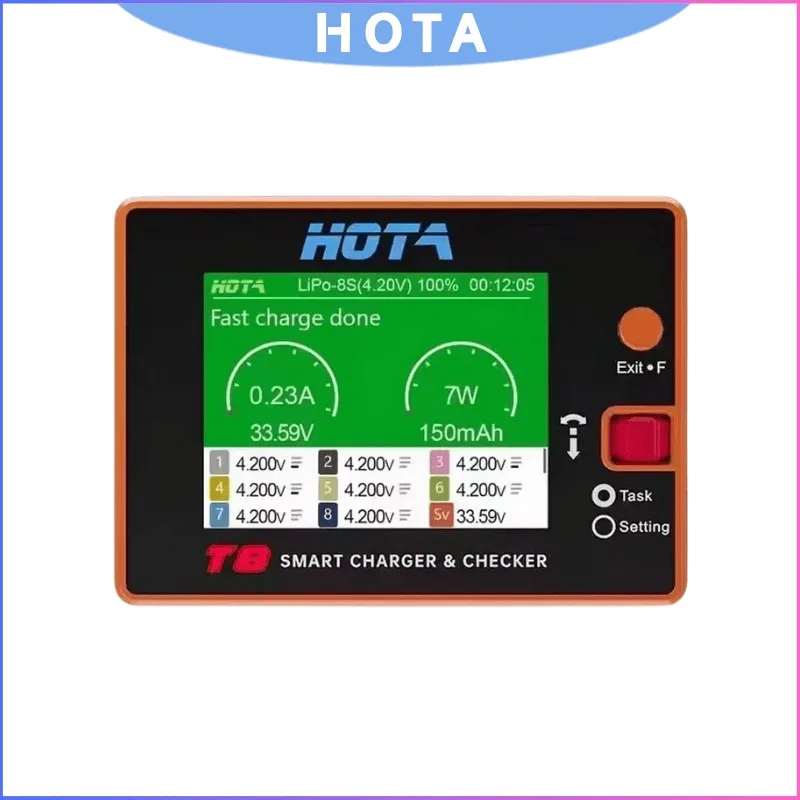 HOTA T8 Smart Balance Charger 650W 22A, 1-8S LiPo LiHv LiFe Зарядное устройство с магнитным интерфейсом, Зарядное устройство для радиоуправляемой модели высокой мощности
HOTA T8 Smart Balance Charger 650W 22A, 1-8S LiPo LiHv LiFe Зарядное устройство с магнитным интерфейсом, Зарядное устройство для радиоуправляемой модели высокой мощности