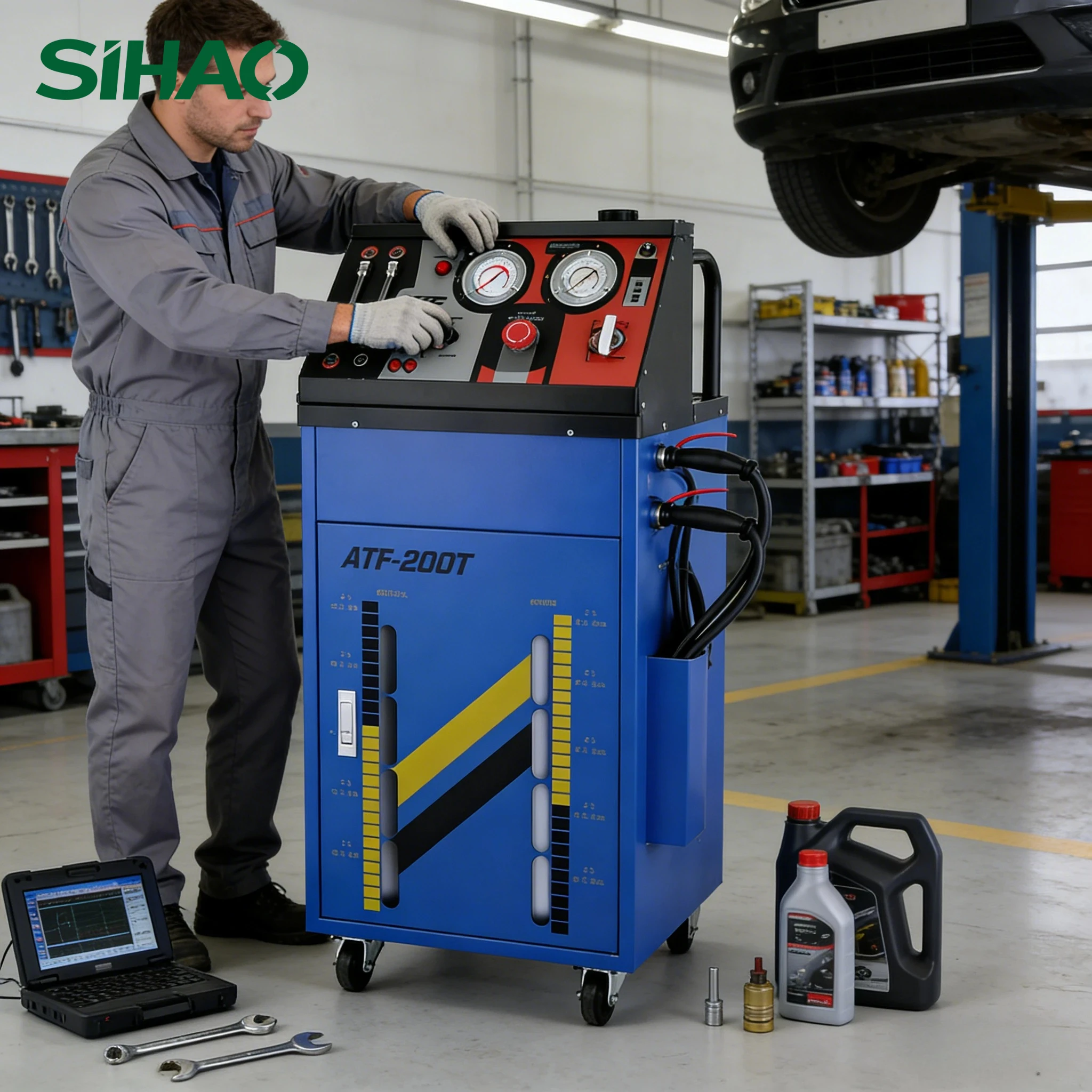 SIHAO 12V Auto Transmission Fluid Flush Exchange Machine Liquid Replacement Gearbox Oil Changer DC 0-60PSI Flushing Device Gear
SIHAO 12V Auto Transmission Fluid Flush Exchange Machine Liquid Replacement Gearbox Oil Changer DC 0-60PSI Flushing Device Gear