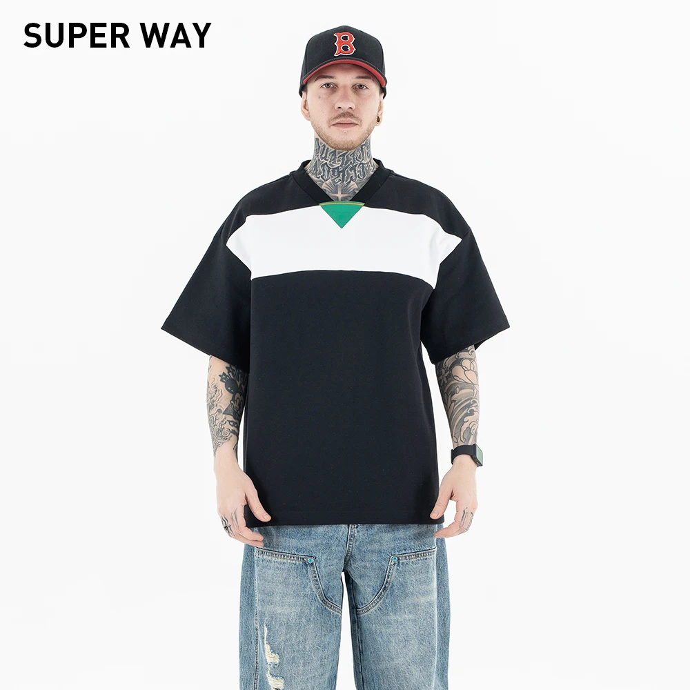 Superway Original Design Oversized Cotton T-Shirt Unisex Casual Short Sleeves Tee High Street Vintage American Style V-Neck Tops
Superway Original Design Oversized Cotton T-Shirt Unisex Casual Short Sleeves Tee High Street Vintage American Style V-Neck Tops