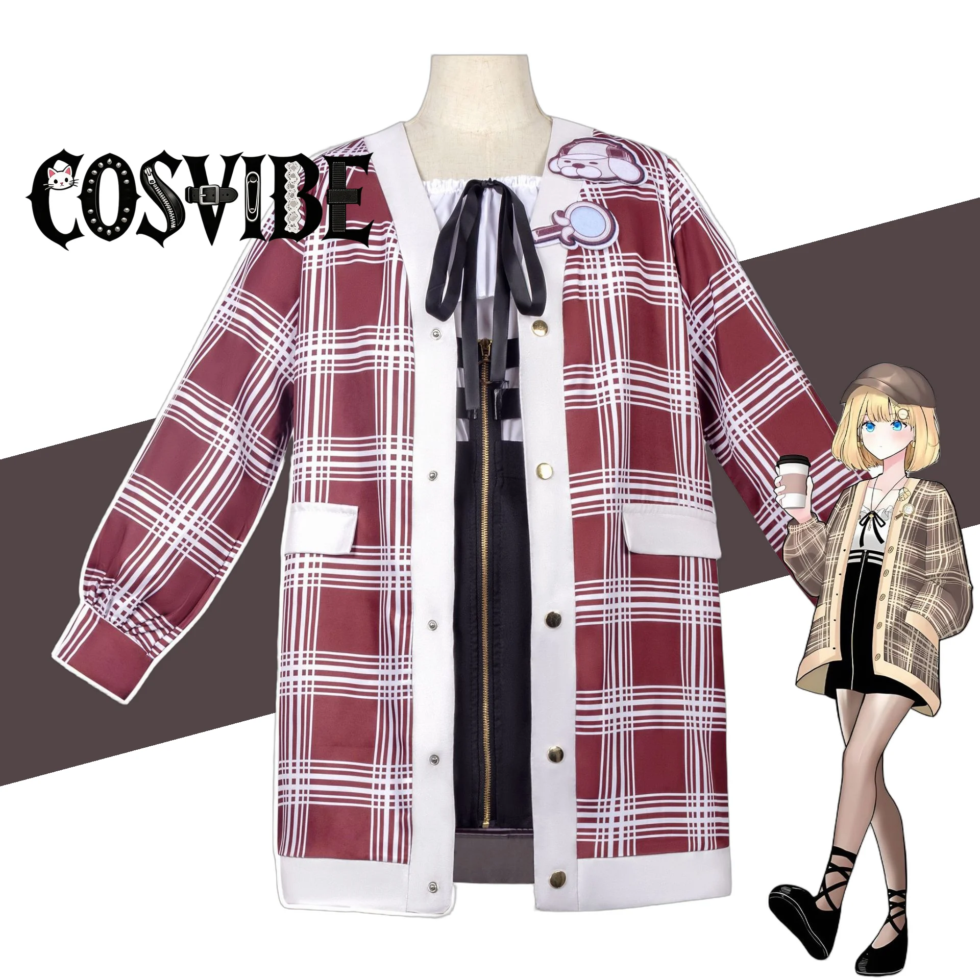 VTuber Watson Amelia Cosplay Costume - Virtual YouTuber Anime Outfit Halloween Party Roleplay Set
VTuber Watson Amelia Cosplay Costume - Virtual YouTuber Anime Outfit Halloween Party Roleplay Set
